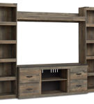 Signature Design by Ashley Trinell 4-Piece Entertainment Center-Brown