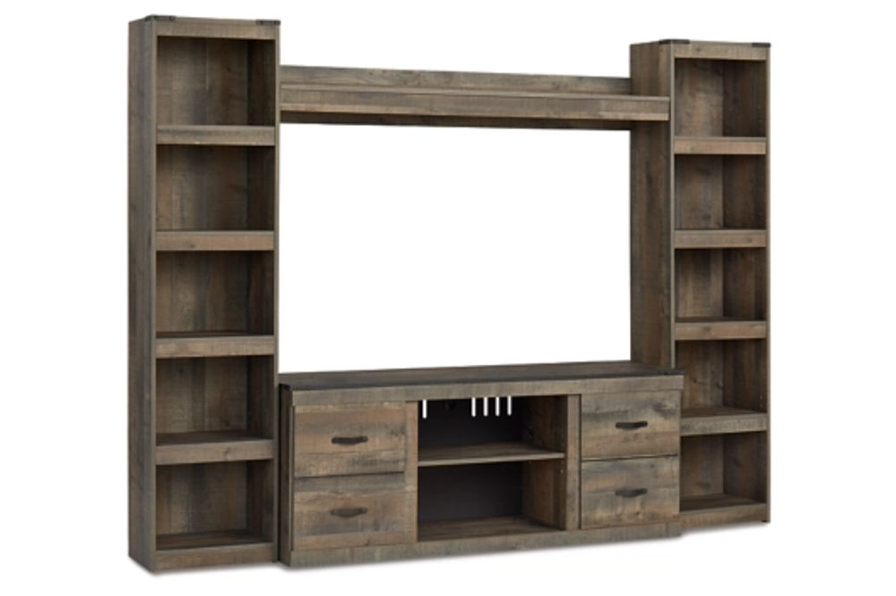 Signature Design by Ashley Trinell 4-Piece Entertainment Center-Brown