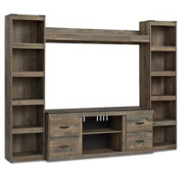 Signature Design by Ashley Trinell 4-Piece Entertainment Center-Brown