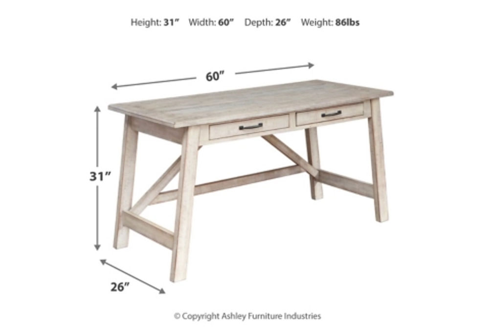 Signature Design by Ashley Carynhurst Home Office Desk and Printer Stand