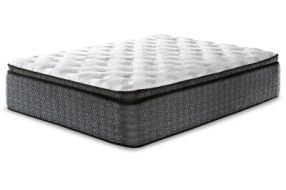 Sierra Sleep by Ashley Ultra Luxury PT with Latex Queen Mattress-White