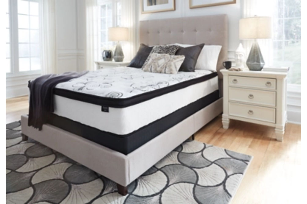 Sierra Sleep by Ashley Chime 12 Inch Hybrid Queen Mattress in a Box-White