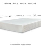 Sierra Sleep by Ashley 10 Inch Chime Memory Foam King Mattress and Foundation-