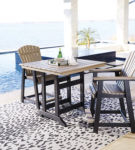 Signature Design by Ashley Fairen Trail Outdoor Counter Height Dining Table wi