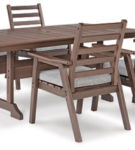 Signature Design by Ashley Emmeline Outdoor Dining Table with 4 Chairs-Brown