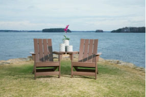 Signature Design by Ashley Emmeline 2 Adirondack Chairs with Tete-A-Tete Table