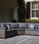 Signature Design by Ashley Salem Beach 3-Piece Outdoor Sectional-Gray