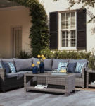 Signature Design by Ashley Salem Beach 3-Piece Outdoor Sectional-Gray