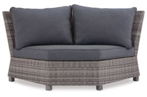 Signature Design by Ashley Salem Beach 3-Piece Outdoor Sectional-Gray