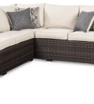 Signature Design by Ashley Easy Isle Sofa Sectional and 2 Lounge Chairs-Dark B