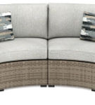 Signature Design by Ashley Calworth 2-Piece Outdoor Sectional-Beige