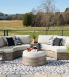 Signature Design by Ashley Calworth 4-Piece Outdoor Sectional-Beige