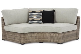 Signature Design by Ashley Calworth 4-Piece Outdoor Sectional-Beige