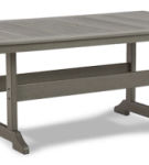 Signature Design by Ashley Visola Outdoor Dining Table with 4 Chairs-Gray