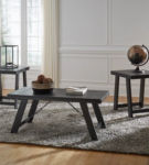 Signature Design by Ashley Noorbrook Table (Set of 3)-Black/Pewter