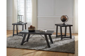 Signature Design by Ashley Noorbrook Table (Set of 3)-Black/Pewter