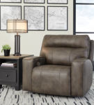 Signature Design by Ashley Game Plan Oversized Power Recliner-Concrete