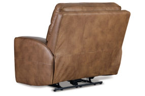 Signature Design by Ashley Game Plan Oversized Power Recliner-Caramel