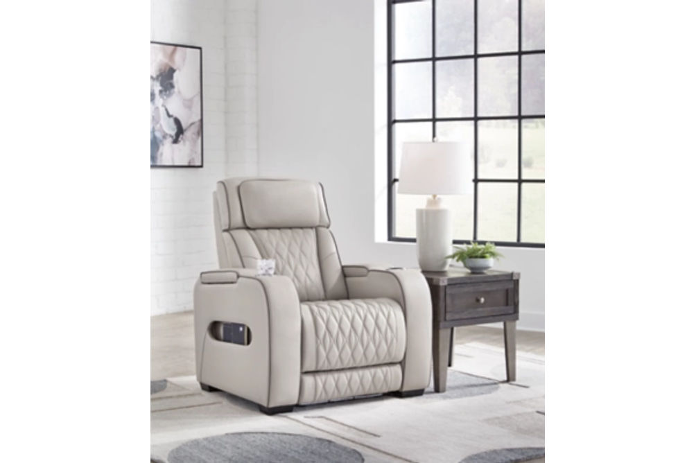 Signature Design by Ashley Boyington Power Recliner-Gray