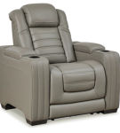Signature Design by Ashley Backtrack Power Recliner-Gray