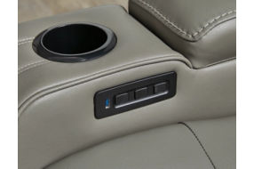 Signature Design by Ashley Backtrack Power Recliner-Gray