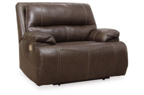 Signature Design by Ashley Ricmen Oversized Power Recliner-Walnut