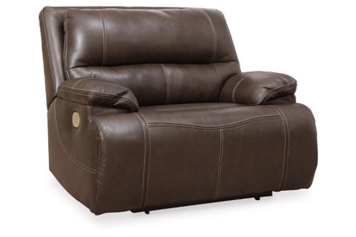 Signature Design by Ashley Ricmen Oversized Power Recliner-Walnut