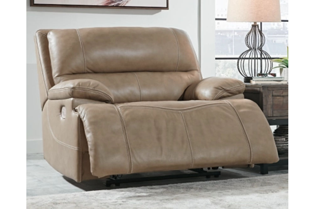 Signature Design by Ashley Ricmen Oversized Power Recliner-Putty