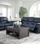 Signature Design by Ashley Leesworth Power Reclining Sofa and Loveseat-Ocean