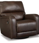 Signature Design by Ashley Emberla Swivel Glider Recliner-Coffee