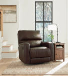 Signature Design by Ashley Emberla Swivel Glider Recliner-Coffee