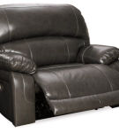 Signature Design by Ashley Hallstrung Oversized Power Recliner-Gray