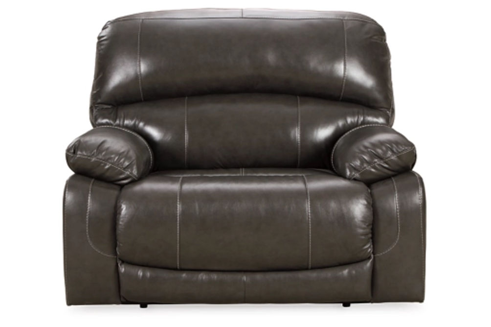 Signature Design by Ashley Hallstrung Oversized Power Recliner-Gray