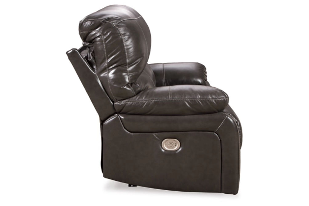 Signature Design by Ashley Hallstrung Oversized Power Recliner-Gray