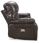 Signature Design by Ashley Hallstrung Oversized Power Recliner-Gray