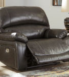 Signature Design by Ashley Hallstrung Oversized Power Recliner-Gray