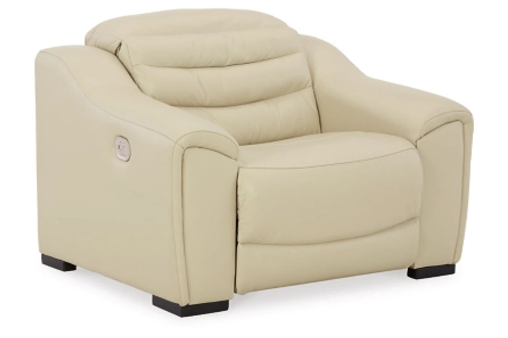 Signature Design by Ashley Center Line Power Recliner-Cream