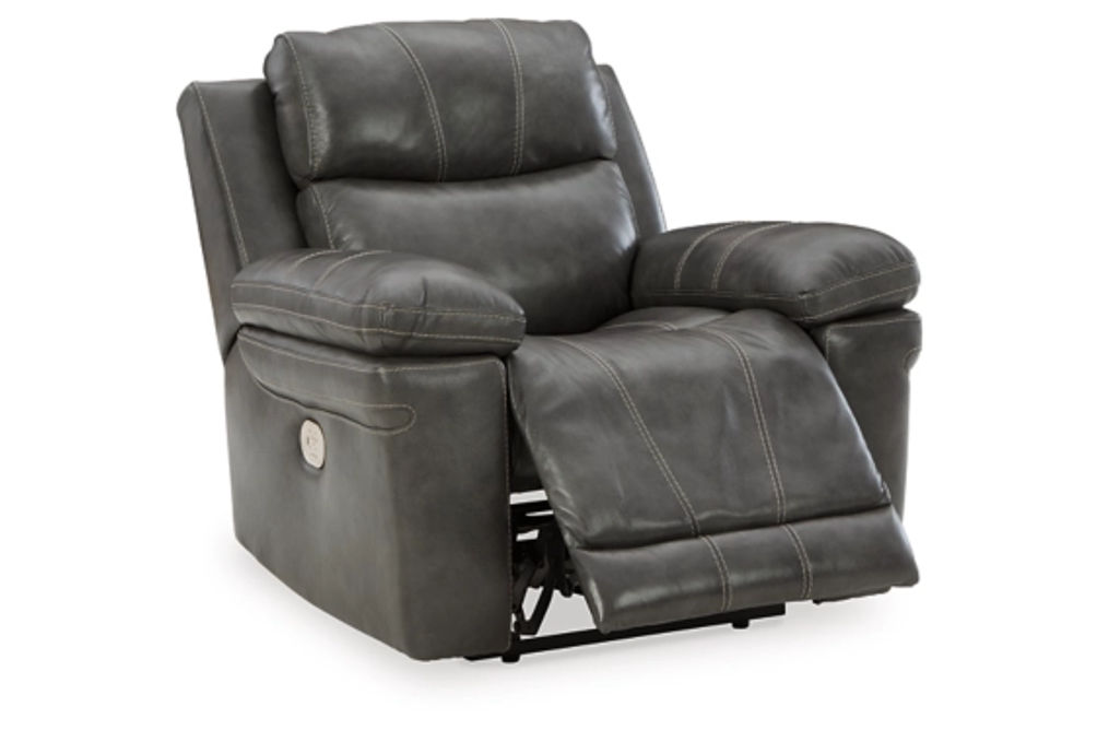 Signature Design by Ashley Edmar Power Recliner-Charcoal