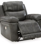 Signature Design by Ashley Edmar Power Recliner-Charcoal