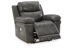 Signature Design by Ashley Edmar Power Recliner-Charcoal