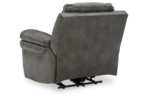 Signature Design by Ashley Edmar Power Recliner-Charcoal