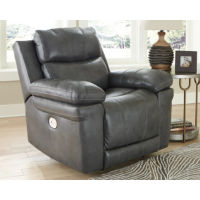 Signature Design by Ashley Edmar Power Recliner-Charcoal