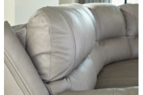 Signature Design by Ashley Dunleith Power Recliner-Gray