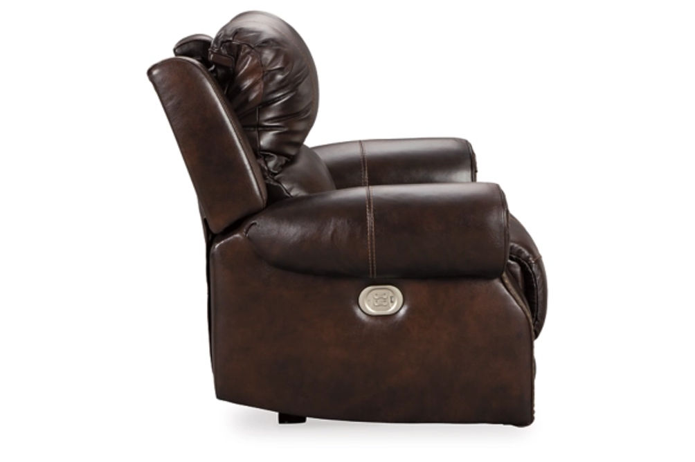 Signature Design by Ashley Buncrana Power Recliner-Chocolate