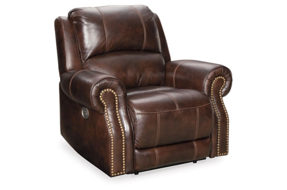 Signature Design by Ashley Buncrana Power Recliner-Chocolate