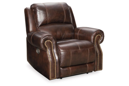 Signature Design by Ashley Buncrana Power Recliner-Chocolate