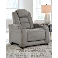 Signature Design by Ashley The Man-Den Power Recliner-Gray