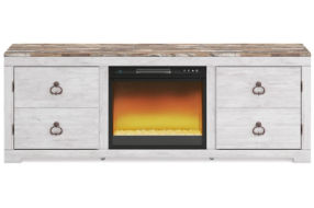 Signature Design by Ashley Willowton TV Stand with Electric Fireplace