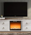 Signature Design by Ashley Willowton TV Stand with Electric Fireplace
