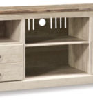 Signature Design by Ashley Willowton 4-Piece Entertainment Center-Whitewash